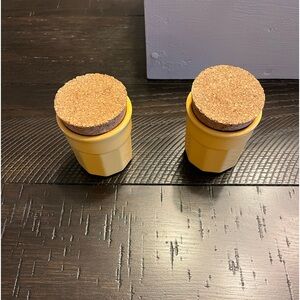 Vintage Martha Stewart collection crock ceramic storage container. Yellow